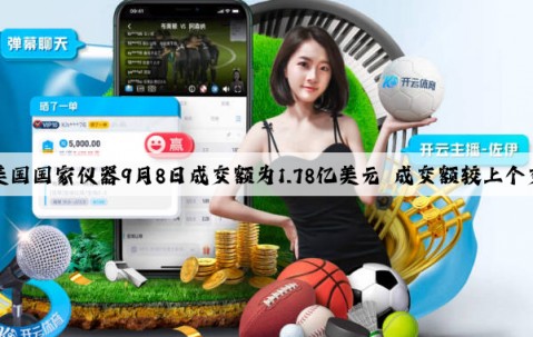 Kaiyun官方网站：美国国家仪器9月8日成交额为1.78亿美元 成交额较上个交易日增加94.16%。